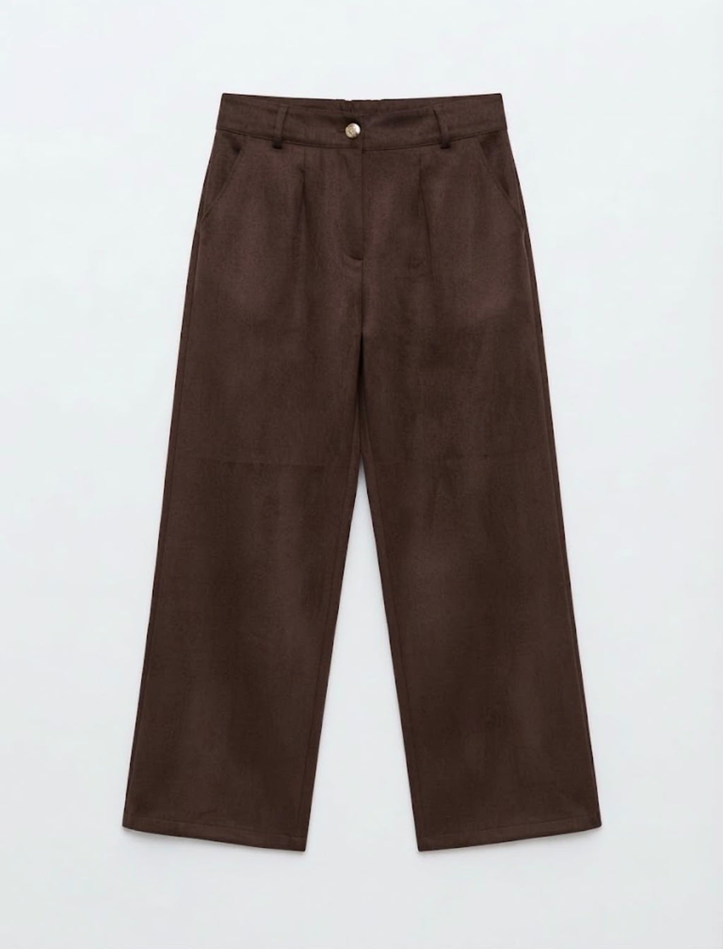 Compleu Elegant pentru Fetițe cu Palton Crem, Pulover și Pantaloni Maro
